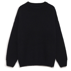 Anine Bing Sydney Crew Neck Sweater, Sort 